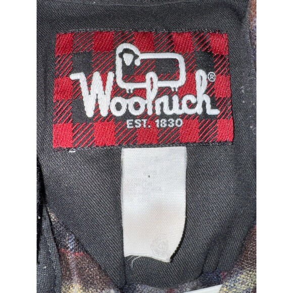 Vintage Woolrich Button Wool Long Sleeve Plaid Shirt Size L Made Usa 70s 80s 90s - Picture 9 of 14